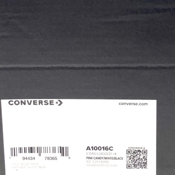 Converse Chuck Taylor Lugged Shoes Skate Women Casual Pink Candy Canvas A10016C - Picture 10 of 10